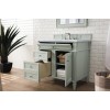 Brittany 36" Single Cabinet in Sage Green (Vanity Only Pricing)